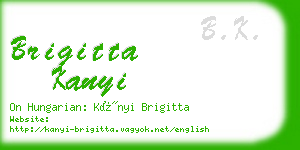 brigitta kanyi business card